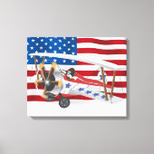 Biplanes USA Canvas Afdruk (Voorkant)