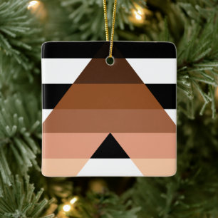 BIPOC Ally Flag Keramisch Ornament