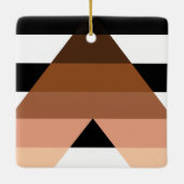 BIPOC Ally Flag Keramisch Ornament (Achterkant)
