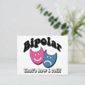 Bipolair: Dat is hoe ik moet rollen Briefkaart (Staand voorkant)