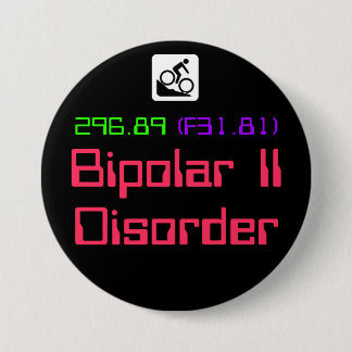 Bipolaire II-stoornis DSM-5-toets Ronde Button 7,6 Cm