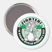 Bipolaire stoornis Kat Fighter Magneet (Voorkant / Achterkant)