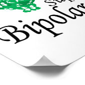 Bipolaire stoornis Lint van Butterflies Poster (Hoek)