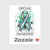 Bipolar Awareness Ribbon Sticker (Vel)