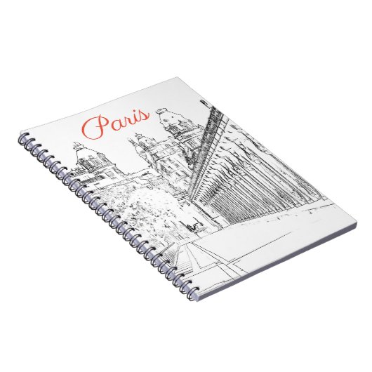 Bir-Hakeimbrug over de Seine - Parijs, Frankrijk Notitieboek (Rechterzijde)