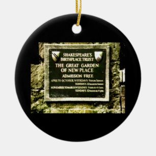 Bir van Shakespeare van stratford-op-Avon Engeland Keramisch Ornament