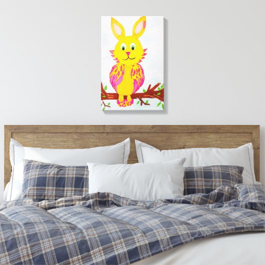 Birabbit Canvas Afdruk (Insitu (Slaapkamer))