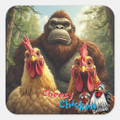 “Birbs Meet Bigfoot” Sticker Sheet (Devant)