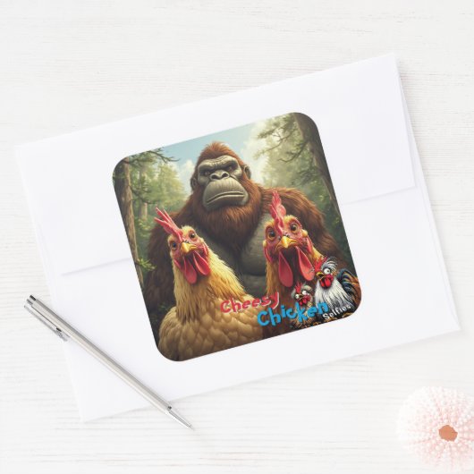 “Birbs Meet Bigfoot” Sticker Sheet (Enveloppe)