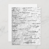 Birch Bark Note Kaart Notitiekaartje (Voorkant / Achterkant)