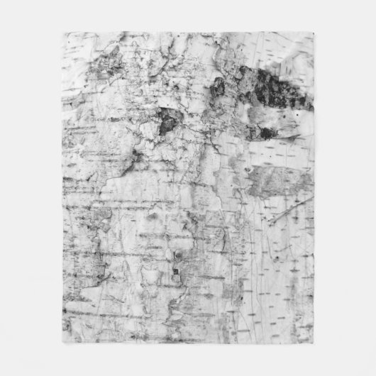 Birch bark pattern fleece blanket deken (Voorkant)