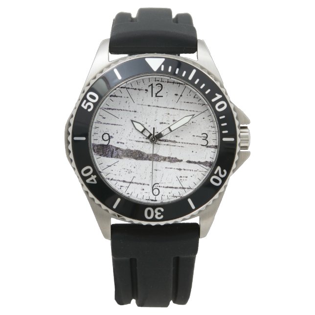 Birch bark pattern horloge (Voorkant)