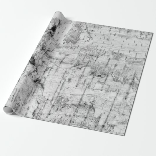 Birch bark pattern wrapping paper cadeaupapier (Uitgerold)