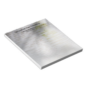 Birch Bark Rustic Natuur Custom Business Notitieblok
