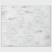 Birch Bark rustieke vakantie cadeau Cadeaupapier (Vlak)