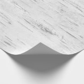 Birch Bark rustieke vakantie cadeau Cadeaupapier (Hoek)
