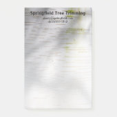 Birch Bark Rustige Natuur Aangepaste naam Post-it® Notes (Voorkant)