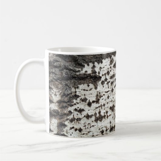 Birch bark tree koffiemok (Links)