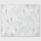 Birch Bark Wit Rustiek Vakantie Gift Cadeaupapier (Vlak)