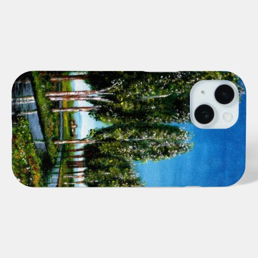 BIRCH BOMEN IN TUSCANY LANDSCAPE Case-Mate iPhone CASE (Achterkant (horizontaal))