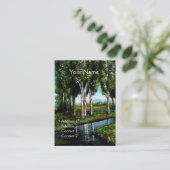 BIRCH BOMEN IN TUSCANY VISITEKAARTJE (Staand voorkant)