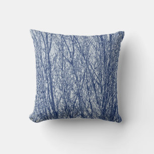 Birch Branches - Cyanotype-effect Kussen