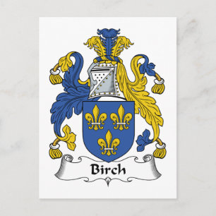 Birch Family Crest Briefkaart