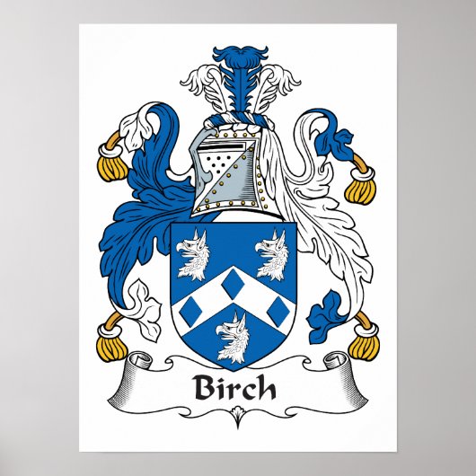 Birch Family Crest Poster (Voorkant)