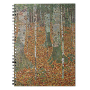 Birch Forest van Gustav Klimt,  Art Nouveau Notitieboek