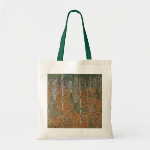 Birch Forest van Gustav Klimt, Art Nouveau Tote Bag