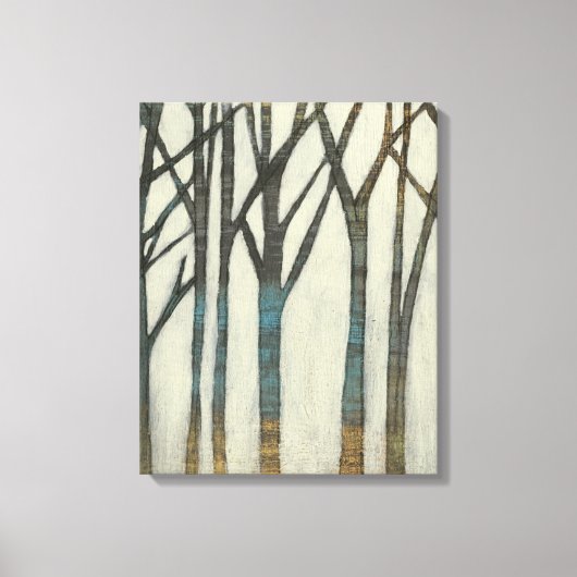 Birch Line I Canvas Afdruk (Voorkant)