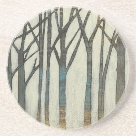 Birch Line I Zandsteen Onderzetter (Voorkant)