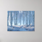 Birch Radiant Snow Forest  Canvas Afdruk (Voorkant)