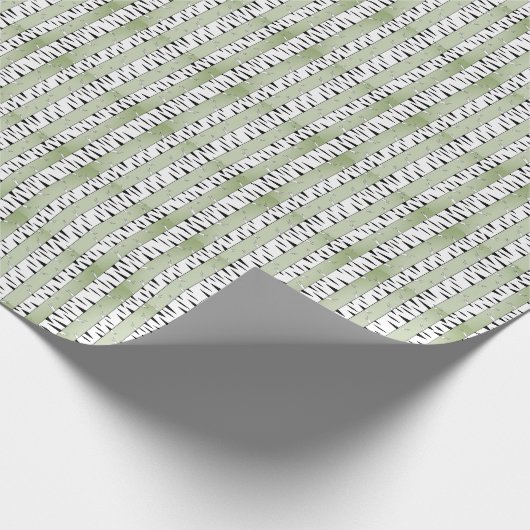 Birch Tree Art Pattern Cadeaupapier (Hoek)