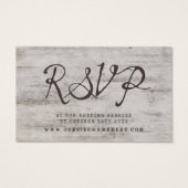Birch Tree Bark Bruiloft Website RSVP Plaats Kaart (Voorkant)