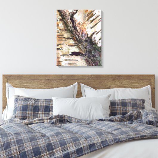 BIRCH TREE CANVAS AFDRUK (Insitu (Slaapkamer))