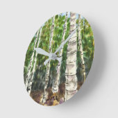 Birch Tree Clock Ronde Klok (Hoek)