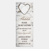 Birch Tree Do not Disturb Mariage Sign Affichette  (Devant)