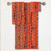 Birch Tree Forêt Paysage Peinture Serviette de bai