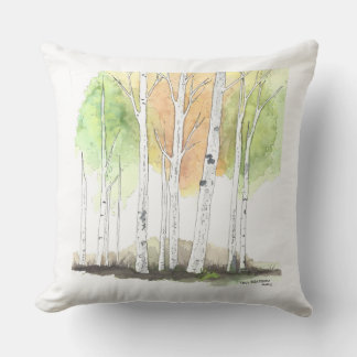birch tree pillow kussen