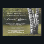 Birch Tree Rustic Bridal Douche Invitations<br><div class="desc">Birch Tree Rustic Bridal Shower Invitations - dispose d'un bosquet de bouleaux. Design comporte également un élément où vous pouvez graver des initiales dans l'arbre principal. L'arrière - plan dispose d'un paysage boisé dans les tons verts avec des polices élégantes. Voir l'ensemble de la collection correspondante ci-dessous.</div>