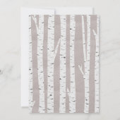 Birch Tree Rustic Nature Custom Wedding Invitation (Dos)