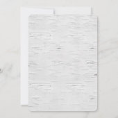 Birch Tree Wedding Invitation Kaart (Achterkant)