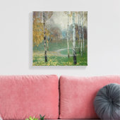 Birch Trees, 1904 (olie op doek) Canvas Afdruk (Insitu (Woonkamer))