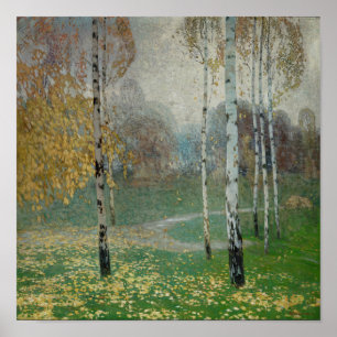 Birch Trees, 1904 (olie op doek) Poster