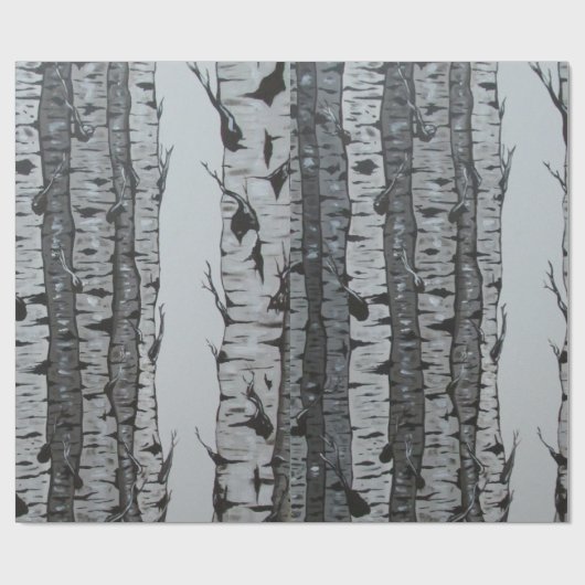 Birch Trees Cadeaupapier (Vlak)
