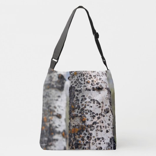 Birch Trees Cross Body Bag Crossbody Tas (Achterkant)
