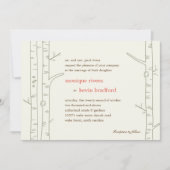 Birch Trees Faire-part de mariage - Custom (Devant)
