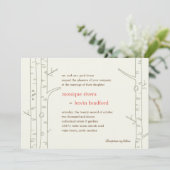Birch Trees Faire-part de mariage - Custom (Debout devant)