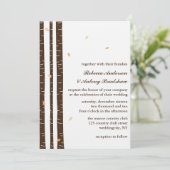 Birch Trees Invitations de mariage (Debout devant)